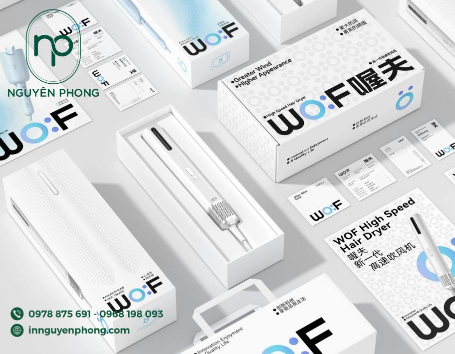 Mẫu hộp carton đựng máy sấy đa dạng 